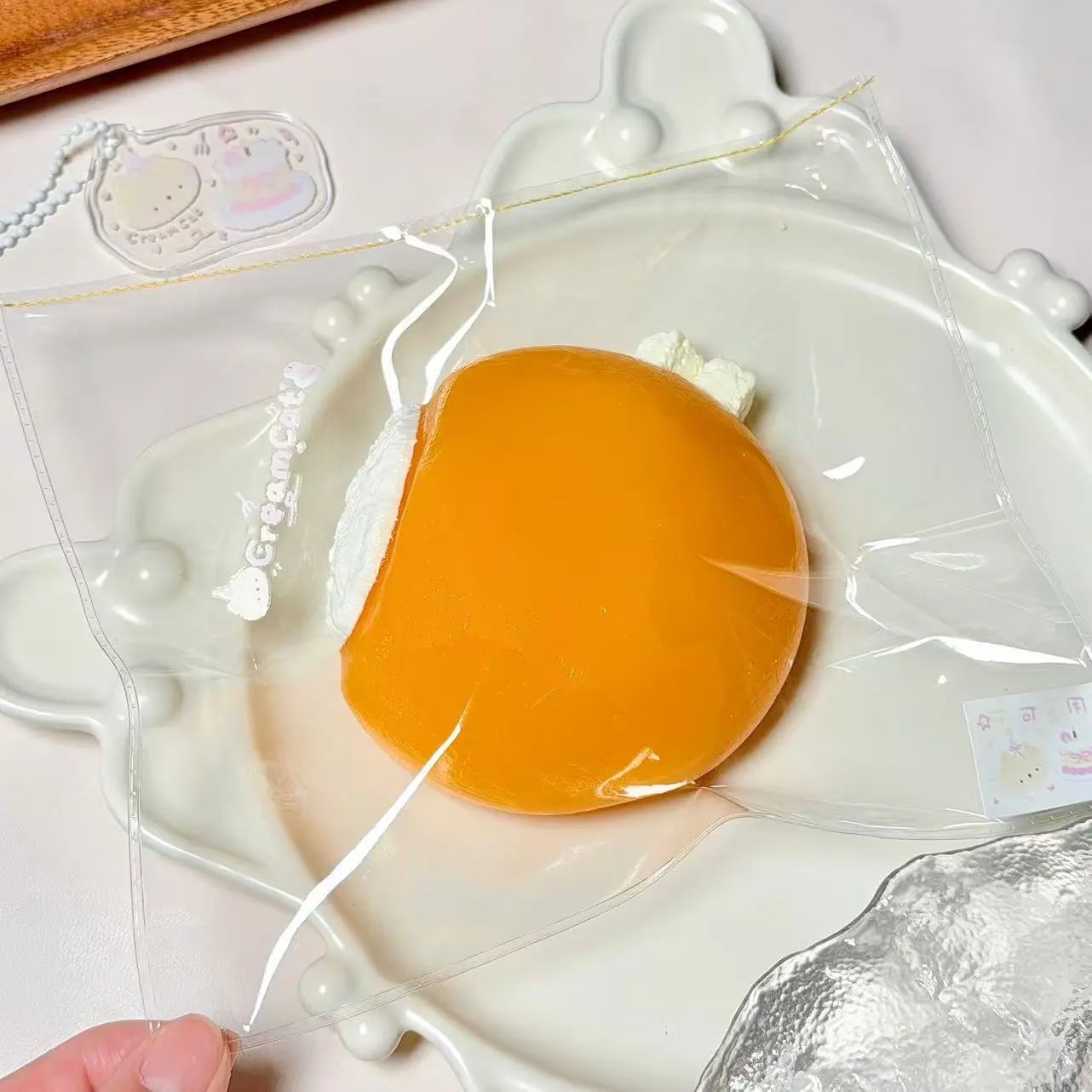 80011 CreamCat Mango Cream Daifuku (Cream Clay Texture Series) / 奶油猫 芒果奶油大福