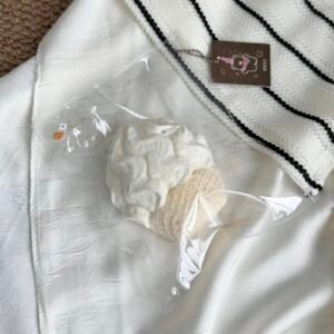 45002 Choco Bear Coconut Ice Cream (Light Yogurt Flocked Texture Series) / 巧可熊捏捏 椰子冰淇淋(轻酸奶绒感触感系列)