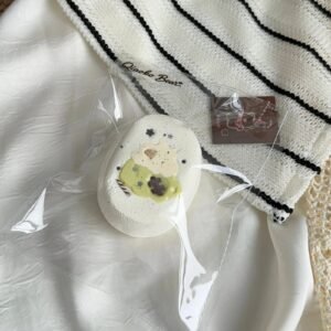 45015 Choco Bear Matcha Cream Cup Senbei (Dry Glutinous Rice Clay Texture Series) / 巧可熊捏捏 抹茶奶油杯仙贝(干糯泥触感系列)