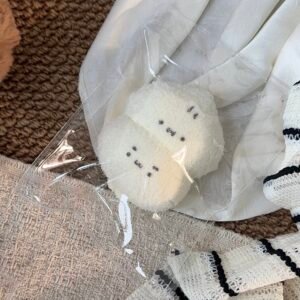 45027 Choco Bear Marshmallow Bun (Light Yogurt Flocked Texture Series) / 巧可熊捏捏 棉花糖包子（轻酸奶绒感触感系列）