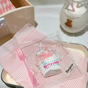 70007 Silent Crow Peach Parfait Ice Cream (Dry Glutinous Rice Clay Texture Series) / 乌鸦没说话 蜜桃芭菲冰淇淋