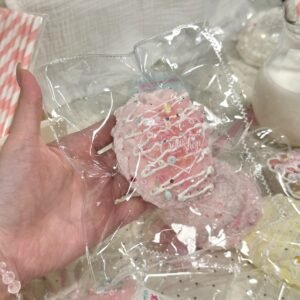 70015 Silent Crow Strawberry Ice Madeleine (Dry Glutinous Rice Clay Texture Series) / 乌鸦没说话 草莓冰玛德琳
