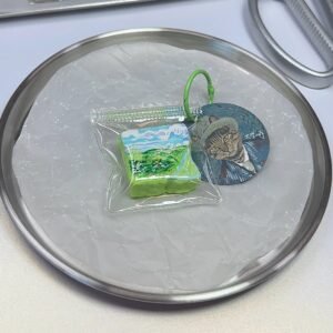 16007 Huabi Shanyao Wheatfield Bean Curd Charm - Mini 3.5 cm (Pure Clay Texture Series) / 花臂山药 迷你麦田豆干小挂件 3.5厘米(纯泥感触感系列)