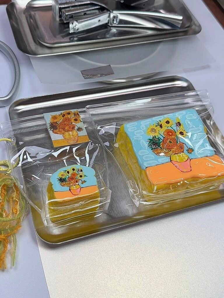 16017 Huabi Shanyao Sunflowers Mother-Child Bag (Pure Clay Texture Series) / 花臂山药 向日葵子母包（纯泥感触感系列）