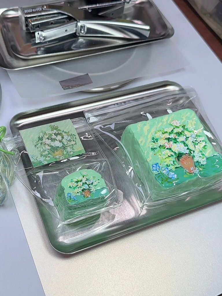 16019 Huabi Shanyao White Rose Mother-Child Bag (Pure Clay Texture Series) / 花臂山药 白玫瑰子母包（纯泥感触感系列）