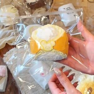 21000 He Qiqi Mouse Cream Bun (Soft Cream Clay Texture Series) / 禾七七 ねずみクリームパン (ソフトクリームクレイ触感シリーズ)