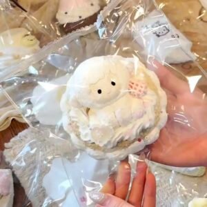 21004 He Qiqi Little Lamb Donut (Soft Cream Clay Texture Series) / 禾七七 こひつじドーナツ (ソフトクリームクレイ触感シリーズ)