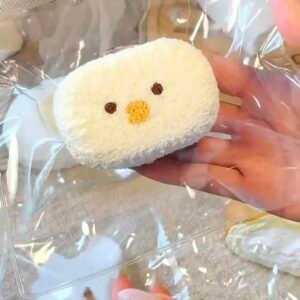 21008 He Qiqi Fluffy Chick Senbei (Clay Texture Series) / 禾七七 ふわふわひよこせんべい (クレイ触感シリーズ)