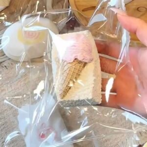 21009 He Qiqi Ice Cream Cone Rice Ball (Clay Texture Series) / 禾七七 アイスコーンおにぎり (クレイ触感シリーズ)