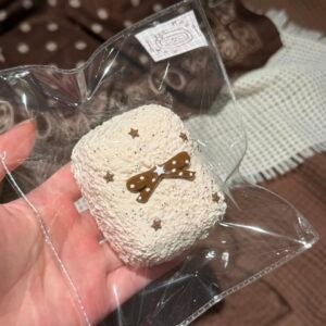 66009 HooHoo Squishy Pink Mocha Milk Brick (Dry Cream Texture Series) / HooHoo捏 粉咖奶砖