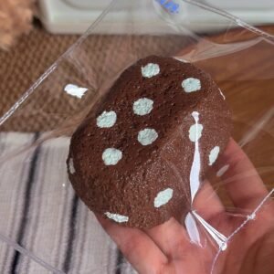 73002 25Hours Mint Chocolate Polka Dot Senbei (Cream Clay Texture Series) / 25Hours 薄巧波点仙贝