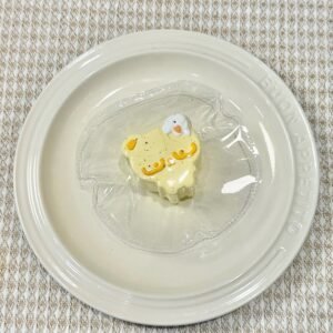 62056 Kaka Shop Squishy Glasses Bear - Yellow (Moldable Silicone Texture Series) / kaka shop捏捏 眼镜熊(黄)