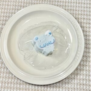 62057 Kaka Shop Squishy Glasses Bear - Blue (Moldable Silicone Texture Series) / kaka shop捏捏 眼镜熊(蓝)
