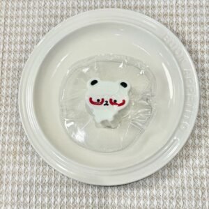 62058 Kaka Shop Squishy Glasses Bear - White (Moldable Silicone Texture Series) / kaka shop捏捏 眼镜熊(白)