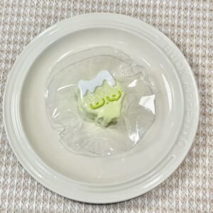 62059 Kaka Shop Squishy Glasses Bunny - Green (Moldable Silicone Texture Series) / kaka shop捏捏 眼镜兔(绿)