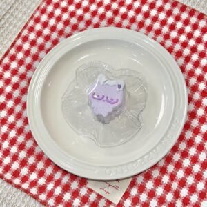 62061 Kaka Shop Squishy Glasses Bunny - Purple (Moldable Silicone Texture Series) / kaka shop捏捏 眼镜兔(紫)