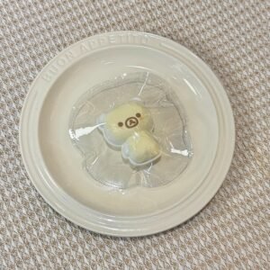 62062 Kaka Shop Squishy Little Bear Wheel Cake (Moldable Silicone Texture Series) / kaka shop捏捏 小熊车轮饼