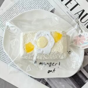 58009 Kooooo Studio Fried Egg Long Toast (Cream Clay Texture Series) / Kooooo Studio 煎蛋长吐司