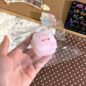 83012 Lxx Fairyland Seal Mini Square - Strawberry Filling (Dry Cream Texture Series) / Lxx捏捏fairyland 海豹小方 草莓馅(干奶油)