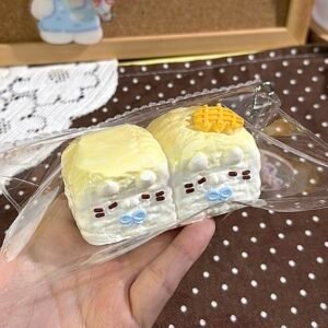 83022 Lxx Fairyland Double Kitty Custard Bun (Cotton Cream Texture Series) / Lxx捏捏fairyland 奶黄包二连猫猫（绵奶油）