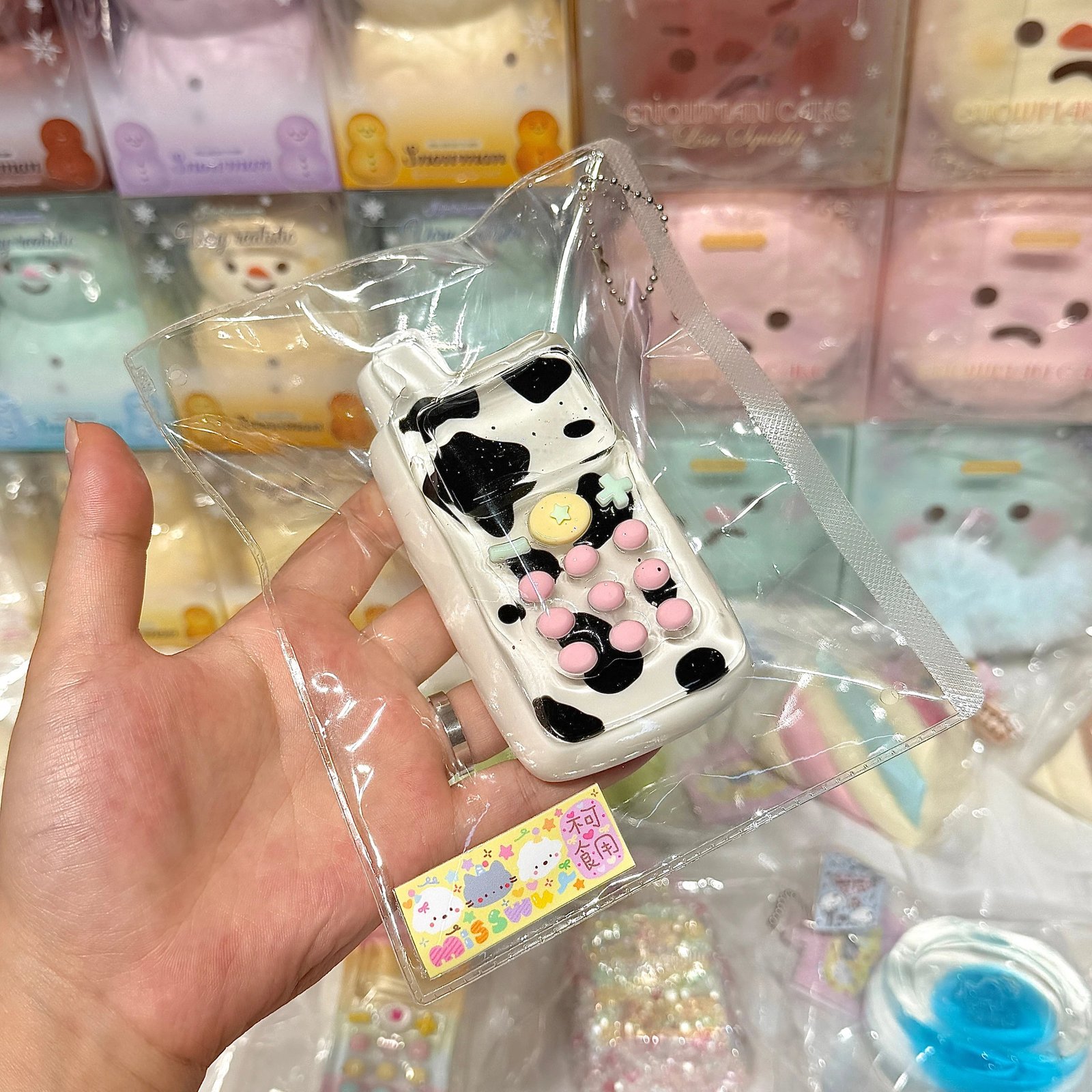 25000 MissWu Cow Phone (Wet Glutinous Rice Clay Texture Series) / MissWu 奶牛手机(湿糯米泥)