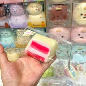 25017 MissWu Strawberry Square Mochi (Wet Glutinous Rice Clay Texture Series) / MissWu 草莓方糯米糍（湿糯米泥）