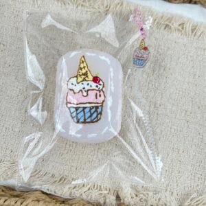 63008 PokuPoku Ice Cream Double-Layer Senbei (Cream Clay Texture Series) / PokuPoku 奶油泥冰淇淋双层仙贝