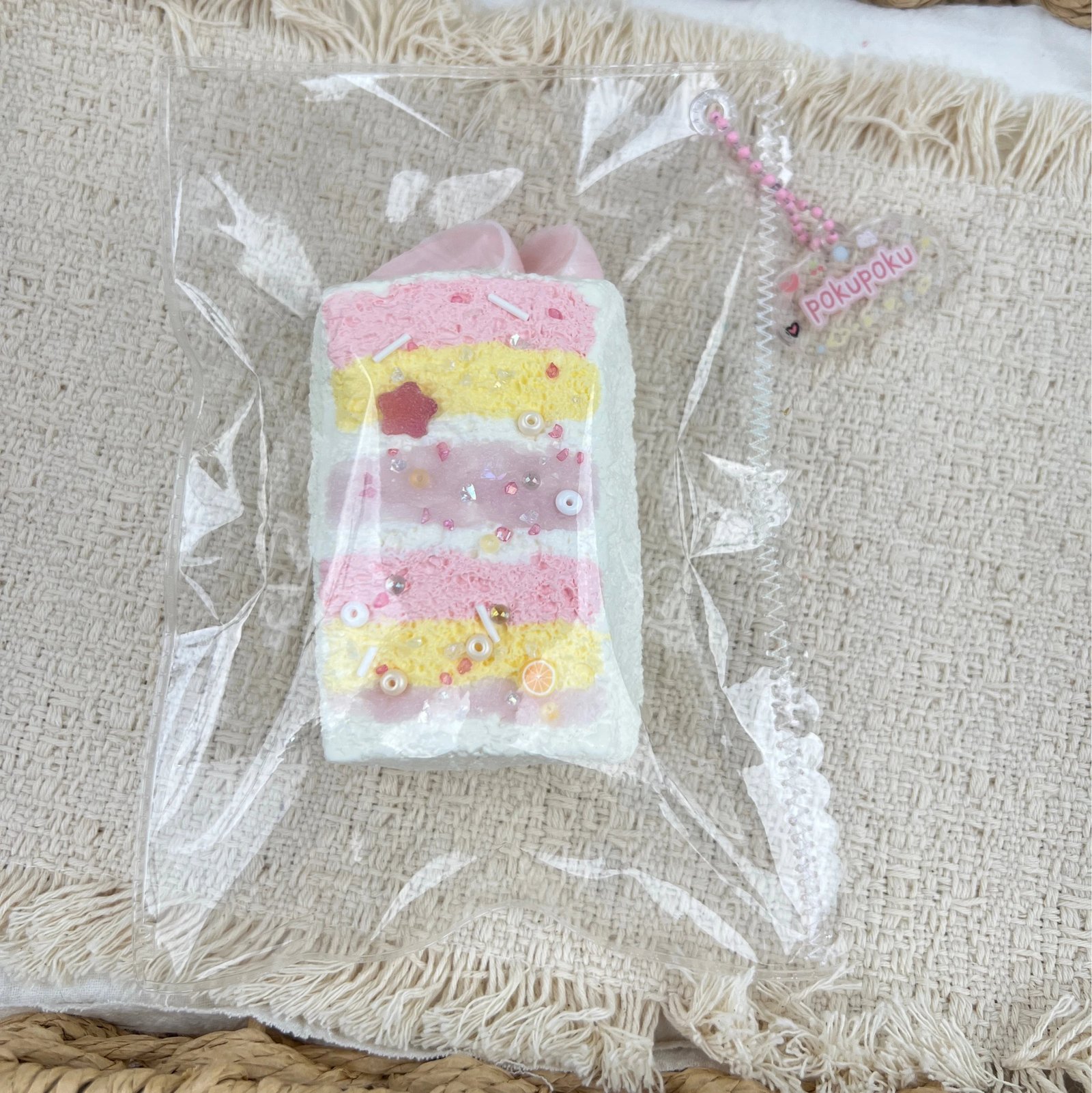 63014 PokuPoku Sugar Peach Short Toast (Cream Paste Texture Series) / PokuPoku 砂糖桃桃短吐司