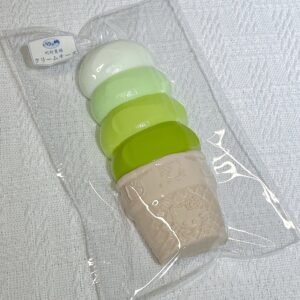 22001 Watermelon Four-Scoop Ice Cream - Matcha (Cream Clay Texture Series) / 瓜瓜捏 4段アイスクリーム・抹茶 (クリームクレイ触感シリーズ)