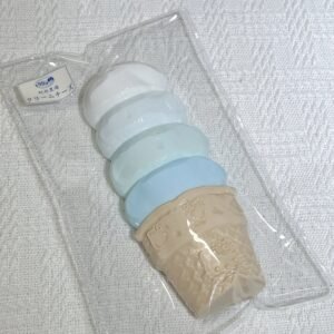 22002 Watermelon Four-Scoop Ice Cream - Sea Salt (Cream Clay Texture Series) / 瓜瓜捏 4段アイスクリーム・シーソルト (クリームクレイ触感シリーズ)