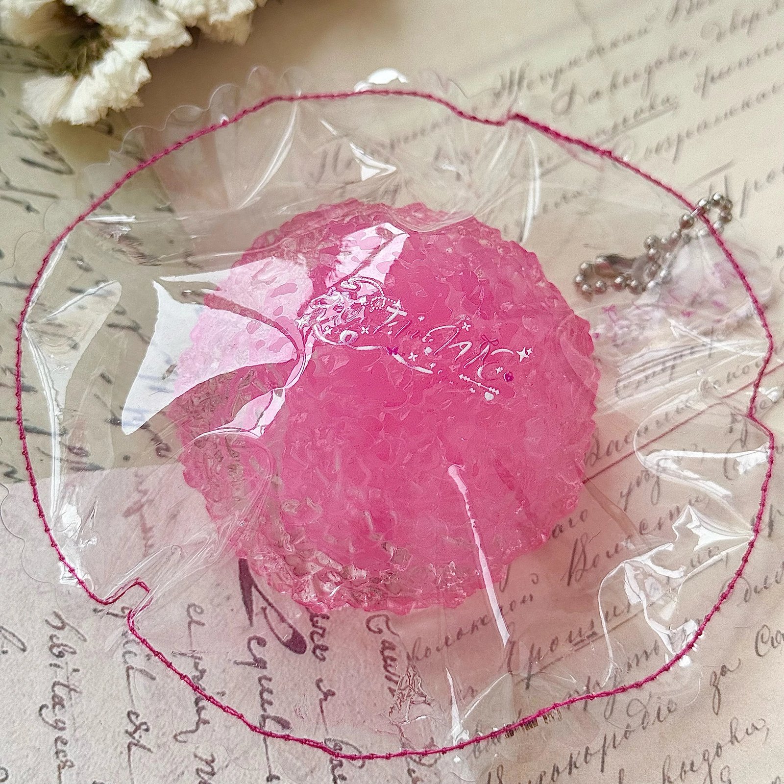 43007 Weini Studio Small Eight-Treasure Candy - Raspberry (Yogurt Clay Texture Series) / Weini Studio 树莓小号八宝糖(酸奶泥触感系列)