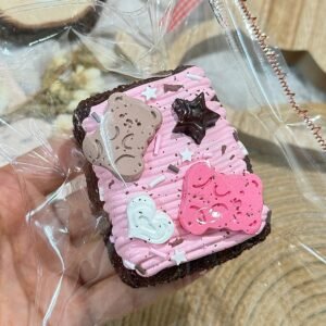 43012 Weini Studio Bear Cookie Cream Cake (Mochi Clay Texture Series) / Weini Studio 小熊饼干奶油蛋糕(糍粑泥触感系列)