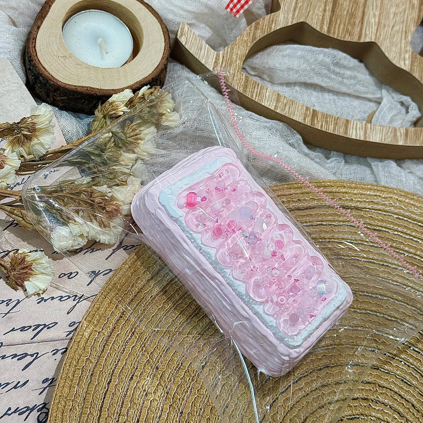 43015 Weini Studio Peach Jelly Mille-Feuille (New Cream Clay Texture Series) / Weini Studio 桃桃果冻千层(新奶油泥触感系列)