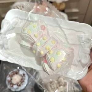 36007 Womei Zhao Le Nie Mint Strawberry Bow (Glutinous Cream Clay Texture Series) / 我莓招了捏 薄荷草莓蝴蝶结(糯奶油触感系列)