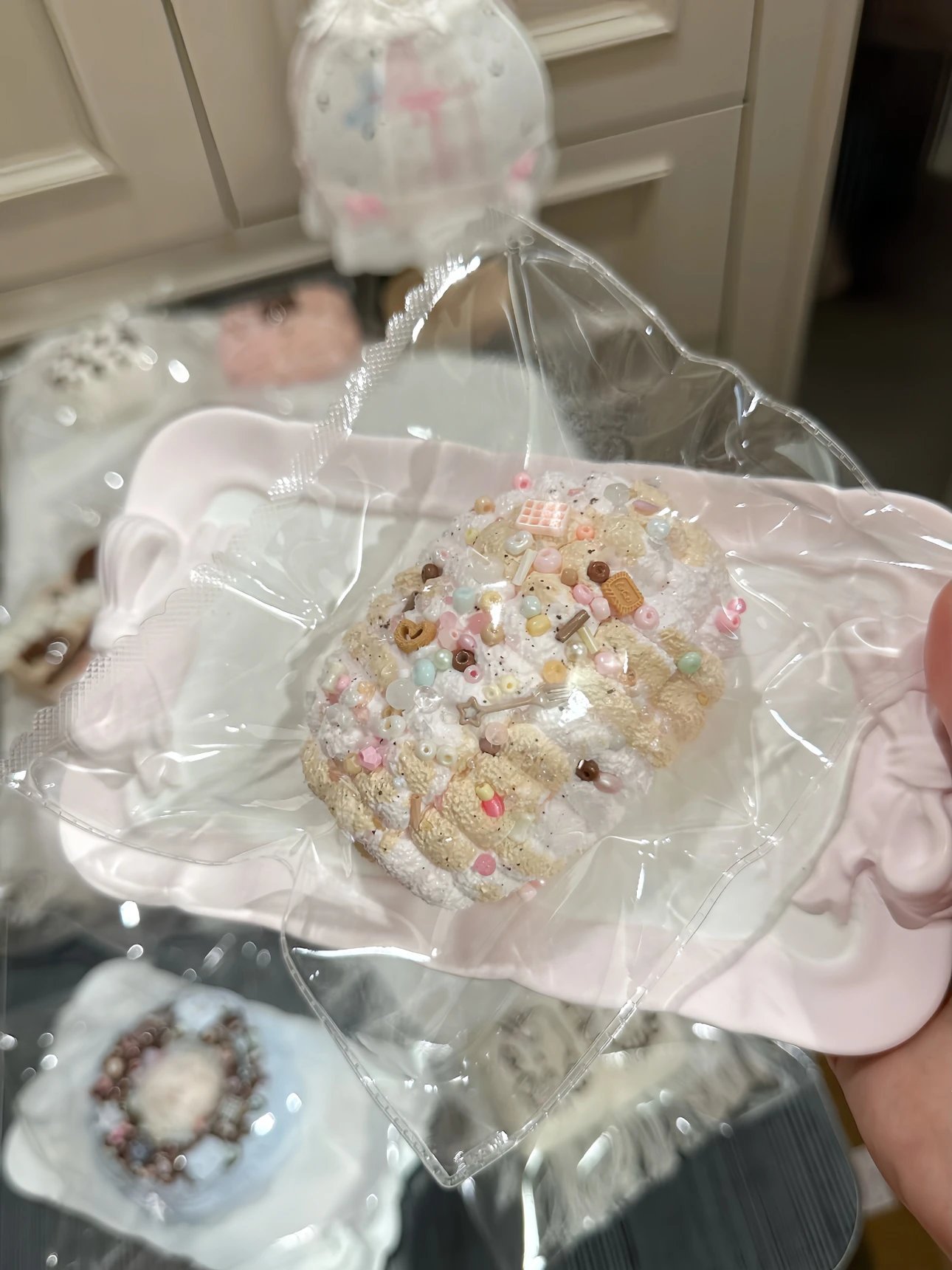 36010 Womei Zhao Le Nie Pink Mist Sticky Corn (Glutinous Cream Clay Texture Series) / 我莓招了捏 粉雾糯玉米(糯奶油触感系列)