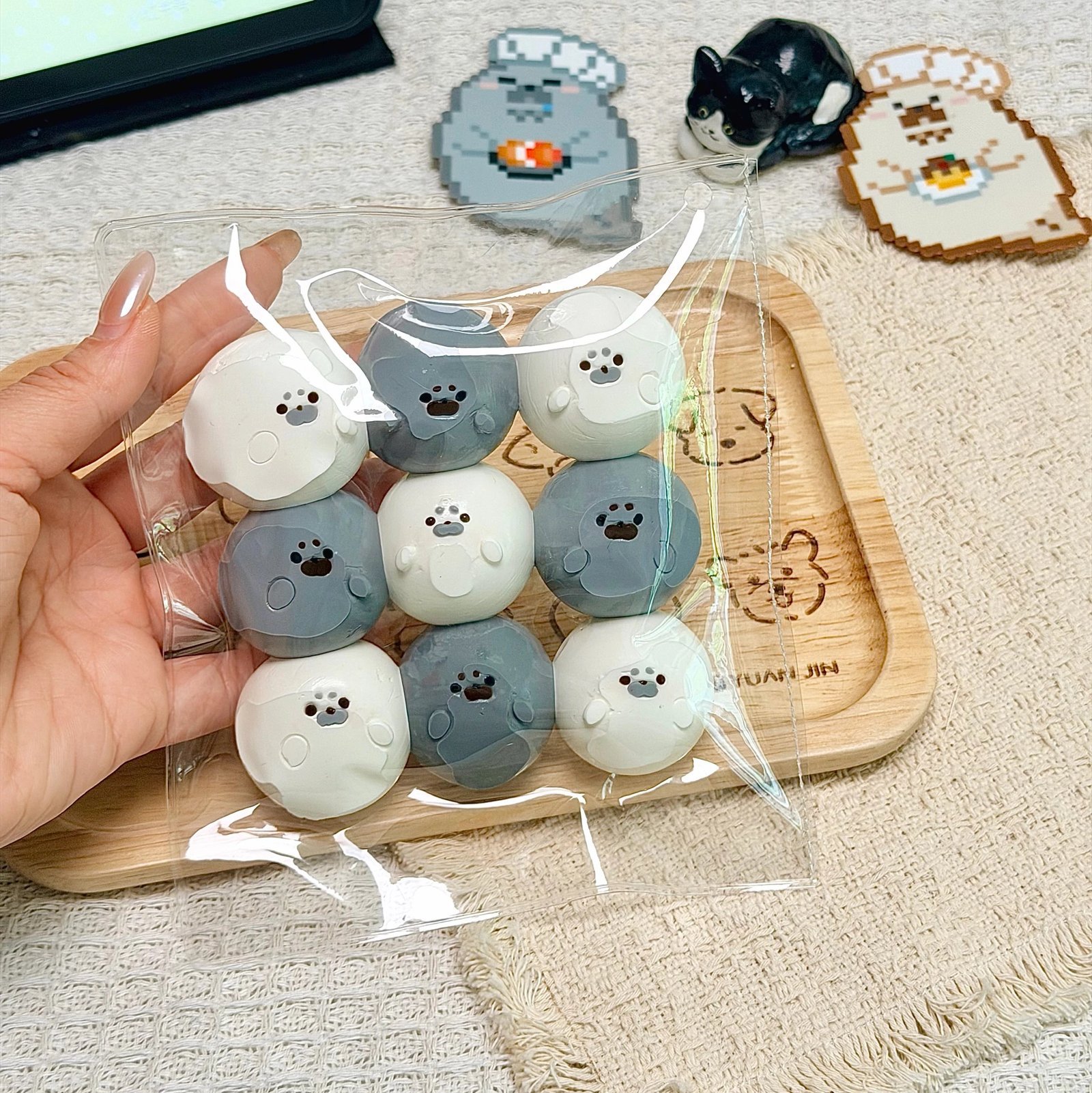 42015 Little Potato Chip Nine Tangyuan (Moldable Texture Series) / 小薯片捏 9连汤圆(可塑触感系列)