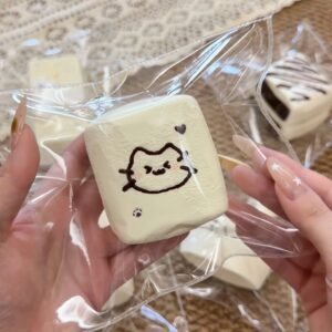 23003 Zzz Cat Double Marshmallow (Fluffy Cream Clay Texture Series) / 转转捏 ねこダブルマシュマロ (ふわふわクリームクレイ触感シリーズ)