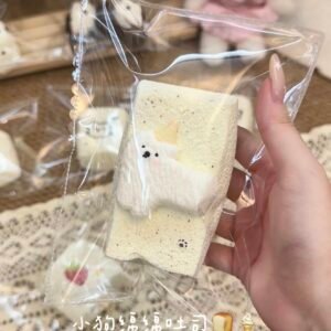 23010 Zzz Puppy Fluffy Toast (Sticky Rice Cake Clay Texture Series) / 转转捏 こいぬふわふわトースト (もちクレイ触感シリーズ)
