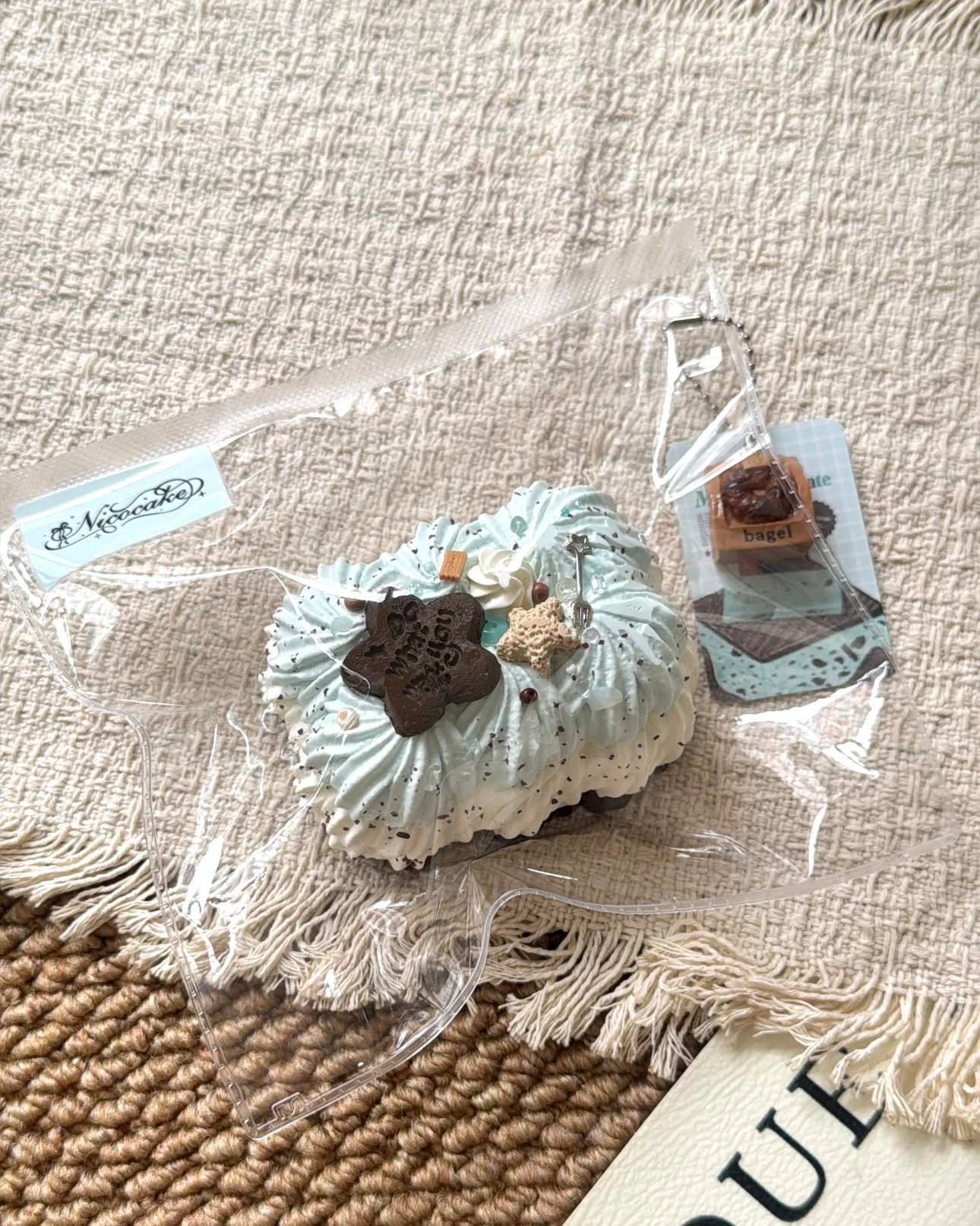 8011 Nicocake Mint Chocolate Cream Flower (Glutinous Rice Clay Texture Series) / Nicocake ミントチョコクリームフラワー (もち米クレイ触感シリーズ)