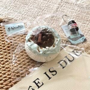 8004 Nicocake Brown Sugar Pearl Cream Bowl (Glutinous Rice Clay Texture Series) / Nicocake 黒糖タピオカクリームボウル (もち米クレイ触感シリーズ)