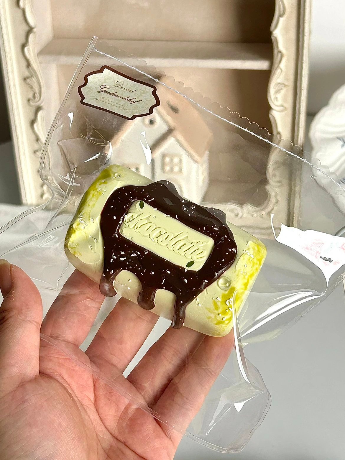 7010 Good Mood Chef Matcha Chocolate Bar (Dry Glutinous Rice Clay Texture Series) / Good Mood Chef 抹茶チョコレートバー (ドライもち米クレイ触感シリーズ)