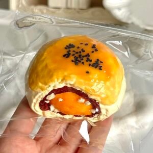 7003 Good Mood Chef Red Bean Egg Yolk Pastry (Mochi Clay Texture Series) / Good Mood Chef あんこ卵黄パイ (もちクレイ触感シリーズ)