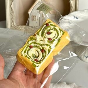 7000 Good Mood Chef Matcha Red Bean Toast Duo (Cream Clay Texture Series) / Good Mood Chef 抹茶あずきトースト2個セット (クリームクレイ触感シリーズ)