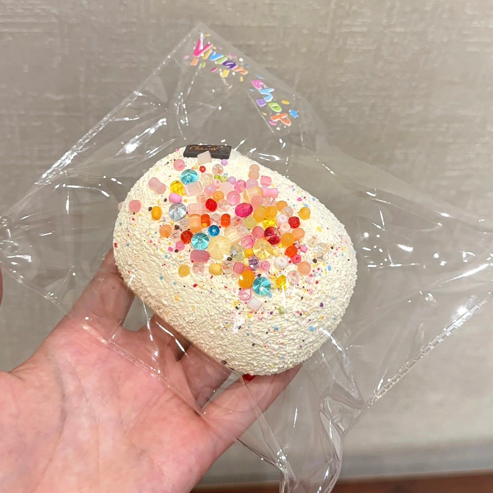 4208 Rainbow Candy Chubby Senbei (Light Cream Texture Series) / レインボーキャンディぽってりせんべい (ライトクリーム触感シリーズ)