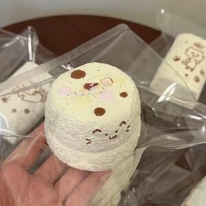 11001 "Toast" Polka Dot Round Toast Meow (Dry Dense Clay Texture Series) / "Toast" ドット丸トーストミャオ (ドライデンスクレイ触感シリーズ)