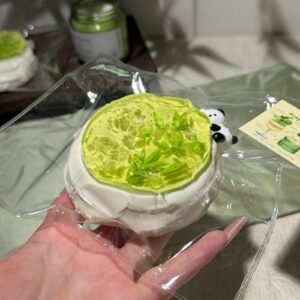 155003 BettyDiary Green Tea Bamboo Leaf Jelly Cake (Light Melting Clay Texture Series) / 贝蒂日记 绿茶竹叶冻蛋糕 (微融泥触感系列)