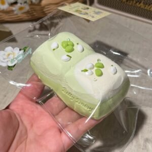 155016 BettyDiary Edamame Jasmine Double Mini Bread (Light Melting Clay Texture Series) / 贝蒂日记 毛豆茉莉二连小面包 (微融泥触感系列)
