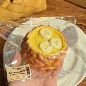 145007 Cream24H Durian Banana Tiger-Stripe Cake (Cream Clay Texture Series) / 奶油不打烊Cream24H 榴莲香蕉虎皮 (奶油泥触感系列)