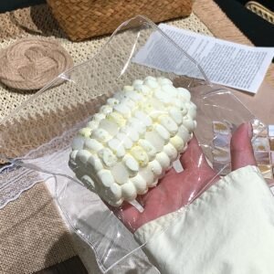 87004 Cream Qiaoyi White Pomelo Glutinous Corn (Milk Cake Clay Texture Series) / 奶油乔一 白柚もちもちコーン (ミルクケーキクレイ触感シリーズ)