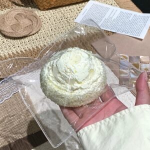 87011 Cream Qiaoyi White Pomelo Ice Cream Round Toast (Cream Clay Texture Series) / 奶油乔一 白柚アイスクリーム丸型トースト (クリームクレイ触感シリーズ)